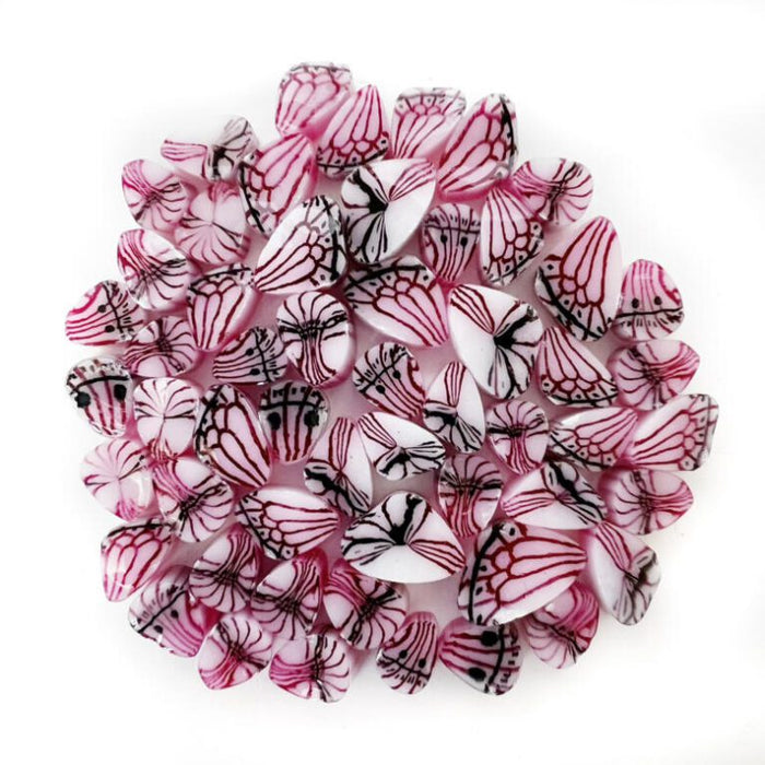 Rose Butterfly Millefiori Murrine COE090