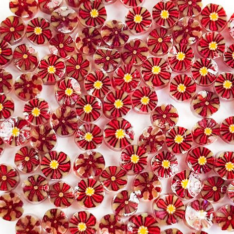 Fireworks Petal - Flowers Millefiori Murrine COE096