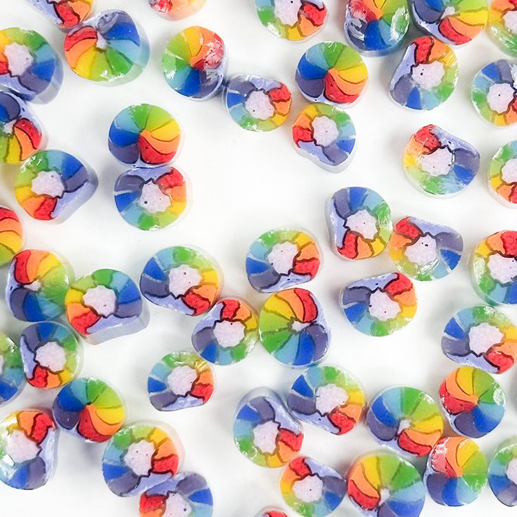 Rainbow Sunflower - Flowers Millefiori Murrine Tabitha's Emporium COE096