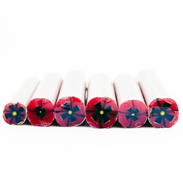 Red Poppy Millefiori Murrine Tabitha's Emporium COE096