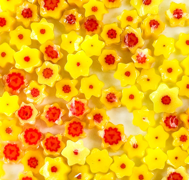 Yellow Daffodils Millefiori Murrine COE090