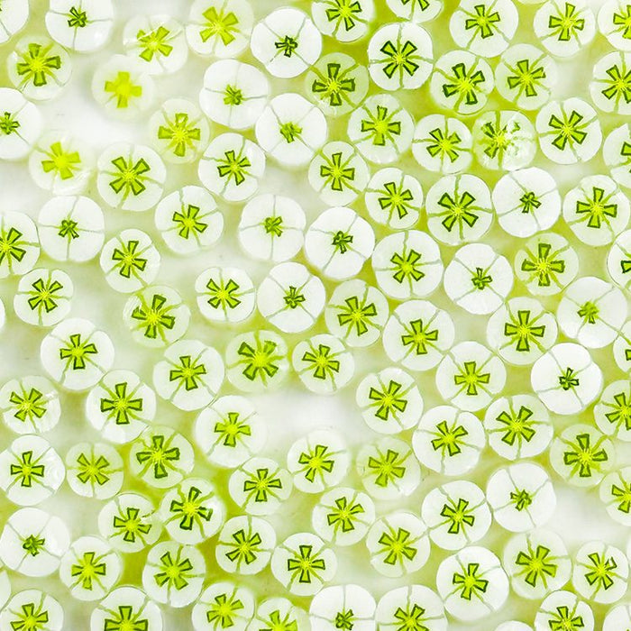French Vanilla Poppy Millefiori Murrine COE090