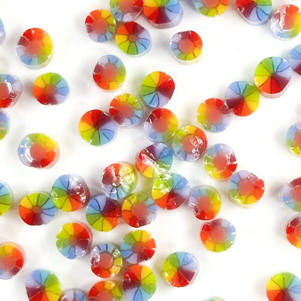 Rainbow Sunflower - Flower Millefiori Murrine Tabitha's Emporium COE090