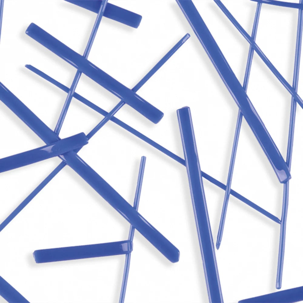 Medium Blue Opaque Oceanside Stringers 2302 — chockadoo