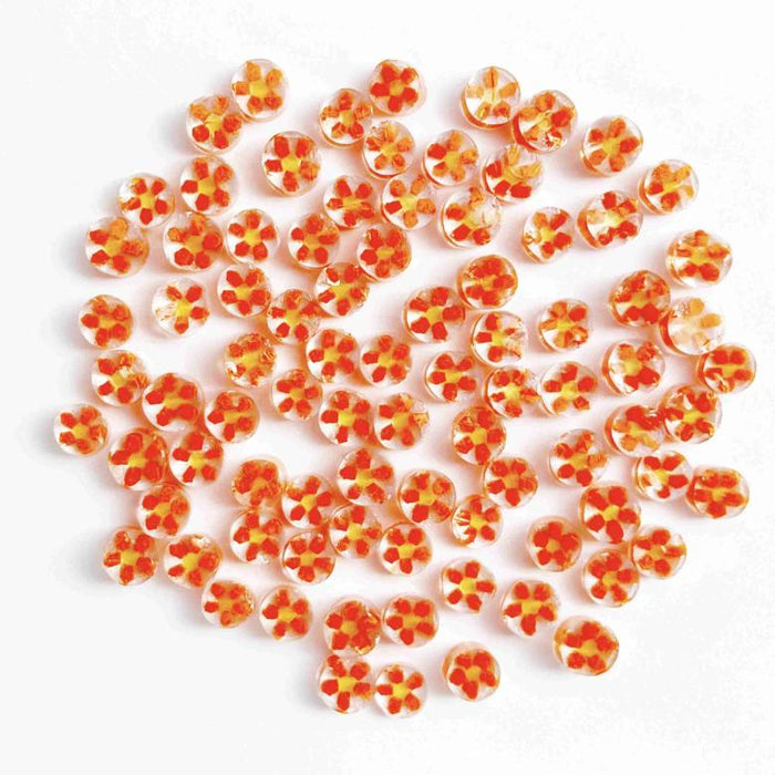Flower Mix Millefiori Murrine Float Glass