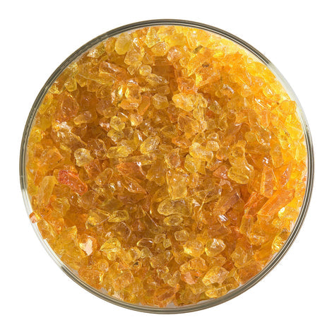 Orange Striker Transparent Bullseye Coarse Frit 1125