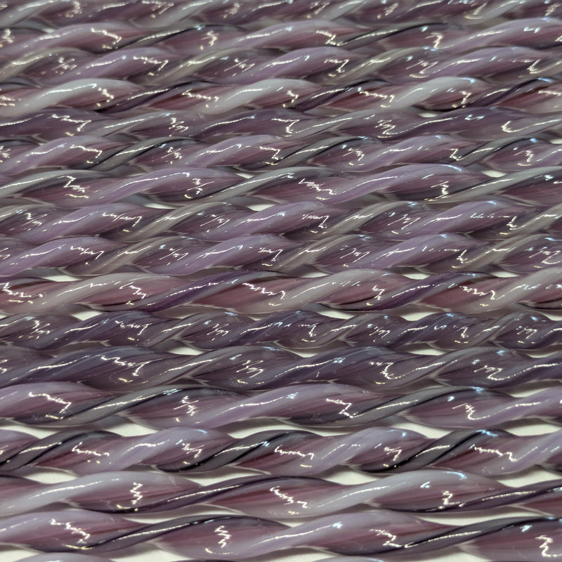Purple Flat Twisted Glass Cane COE090