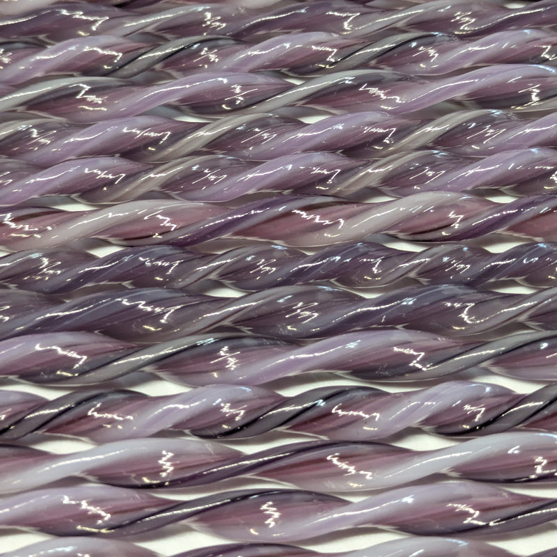 Purple Flat Twisted Glass Cane COE090