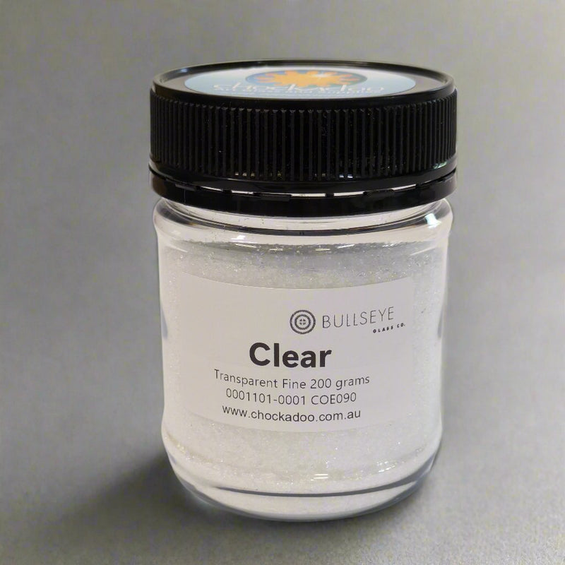 Clear Transparent Bullseye Fine Frit 1101