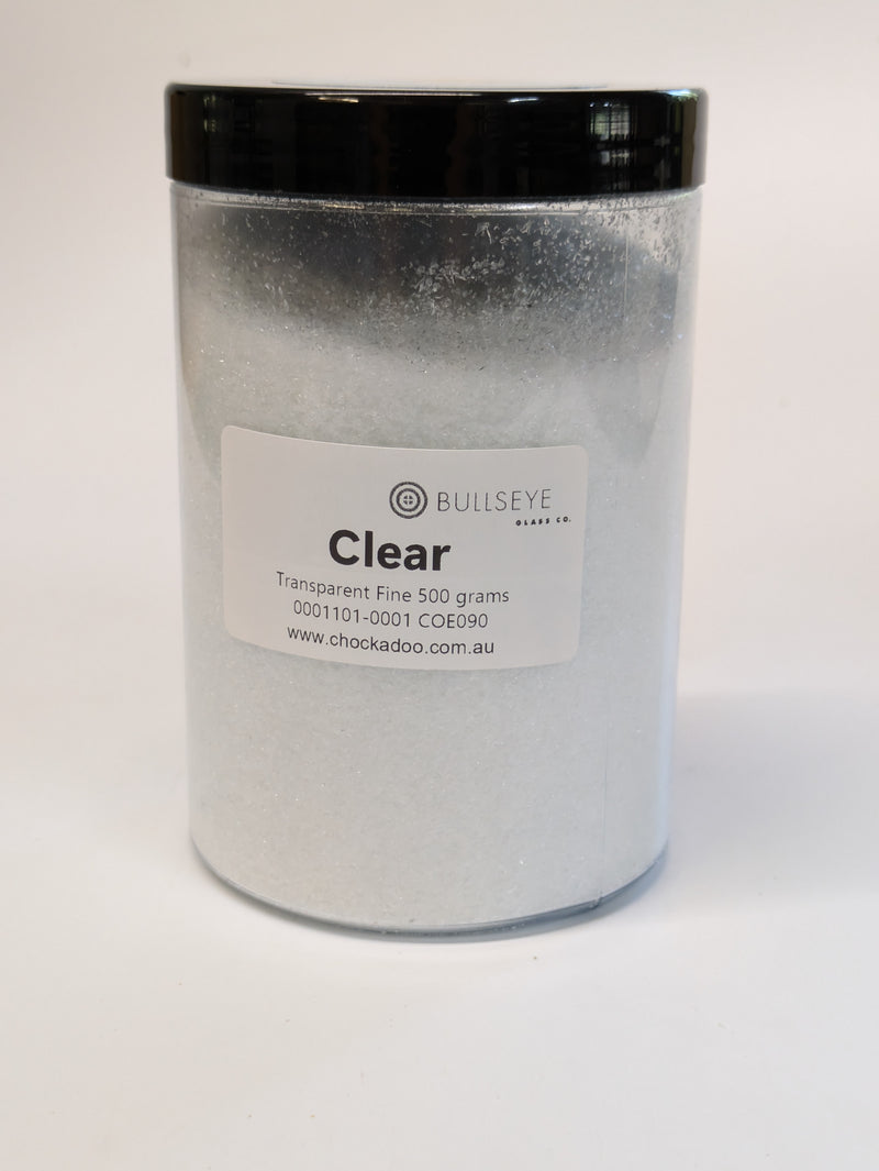 Clear Transparent Bullseye Fine Frit 1101