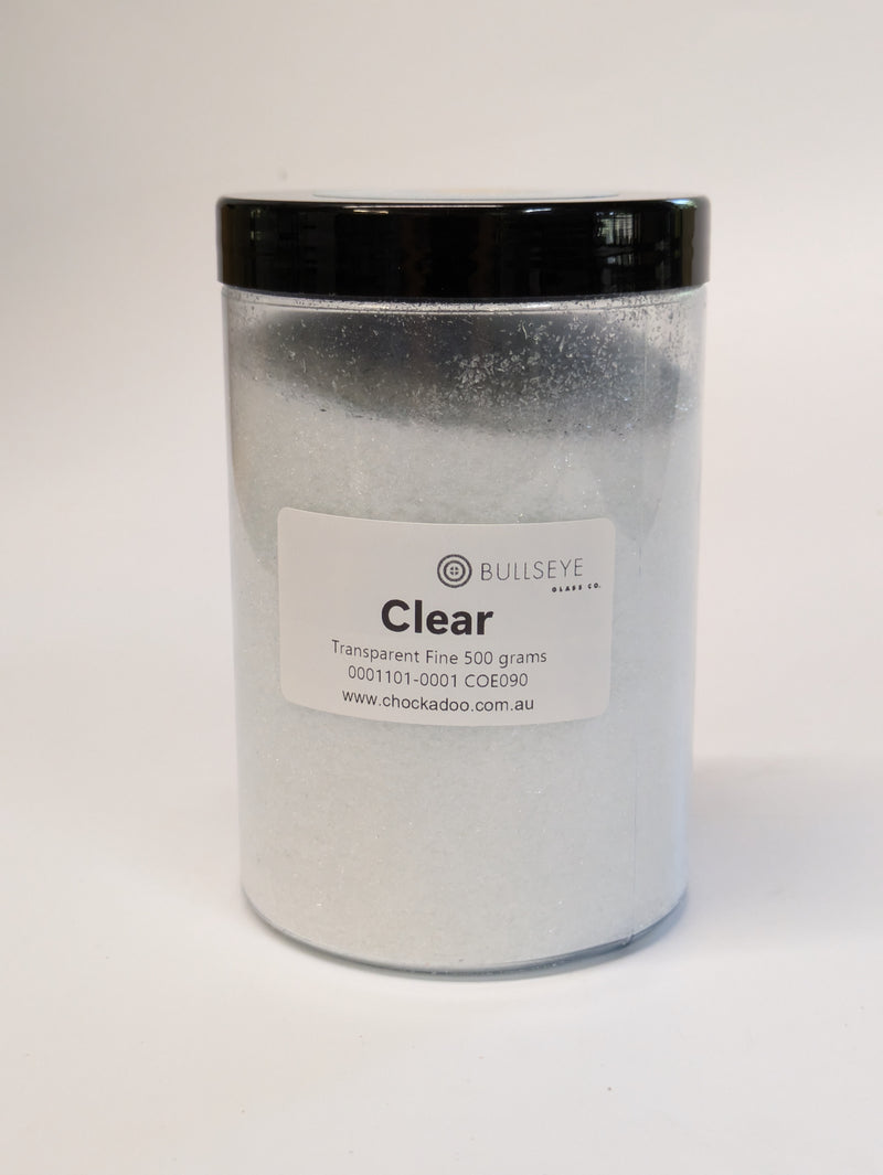 Clear Transparent Bullseye Fine Frit 1101