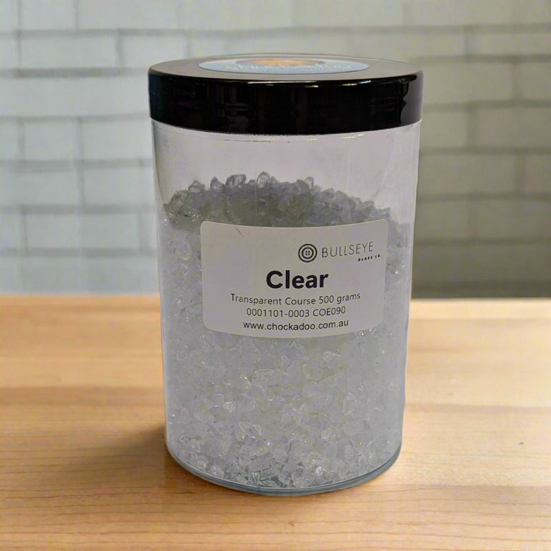 Clear Transparent Bullseye Fine Frit 1101