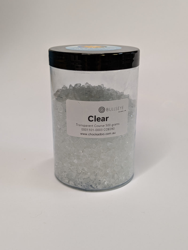 Clear Transparent Bullseye Fine Frit 1101