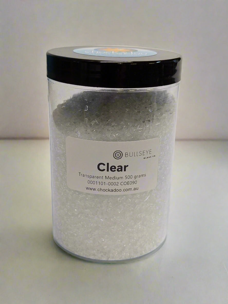 Clear Transparent Bullseye Fine Frit 1101
