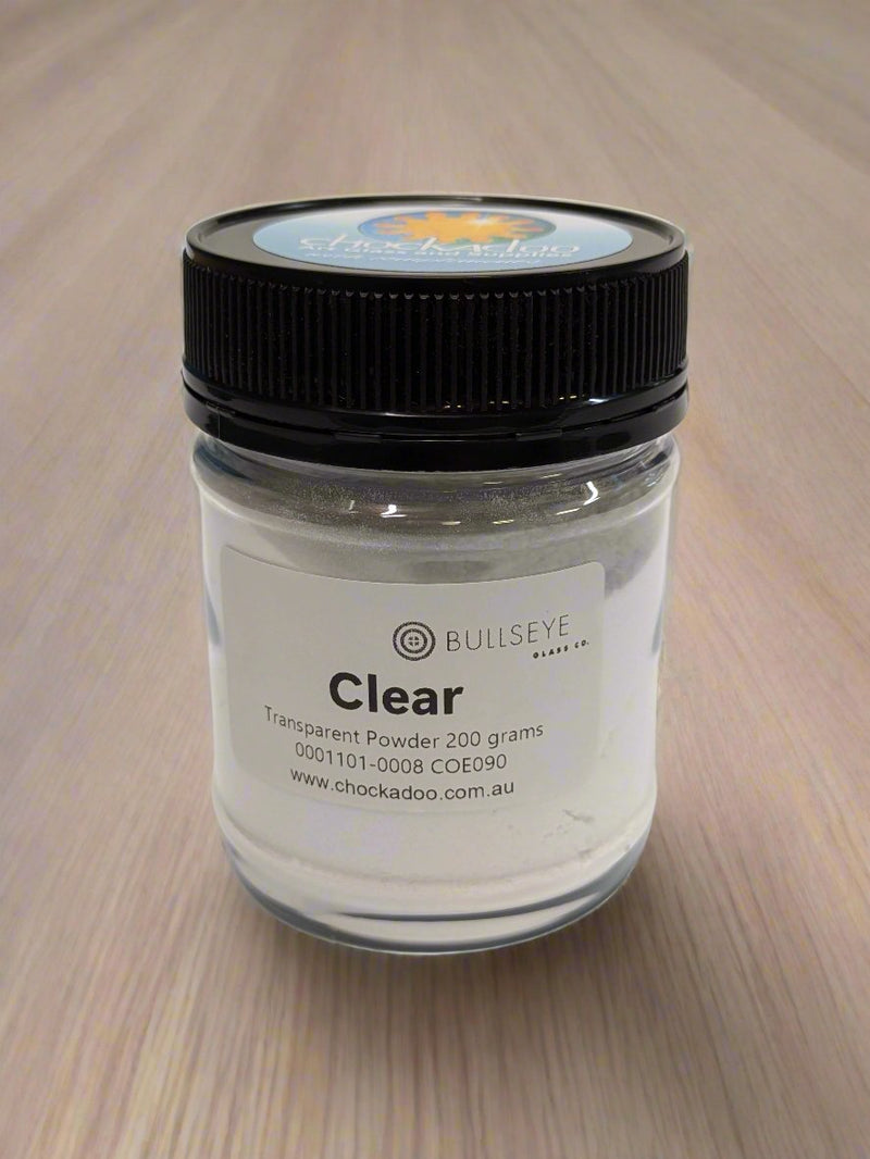 Clear Transparent Bullseye Fine Frit 1101