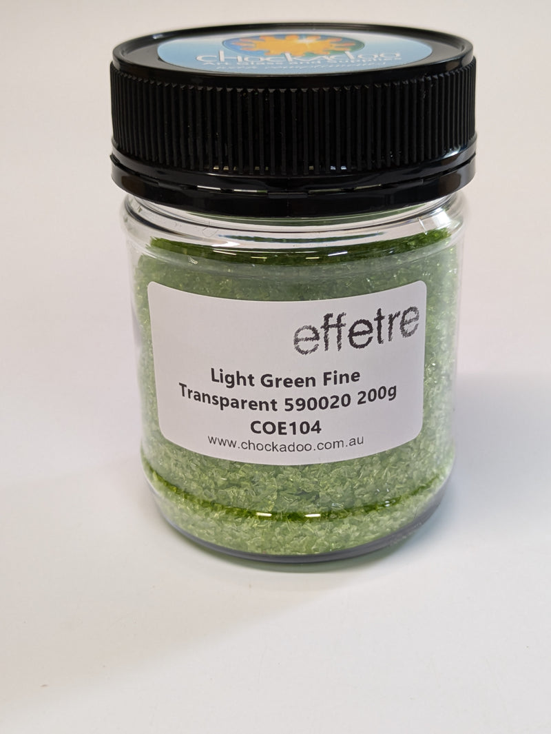 Light Green Transparent Effetre Frit 020