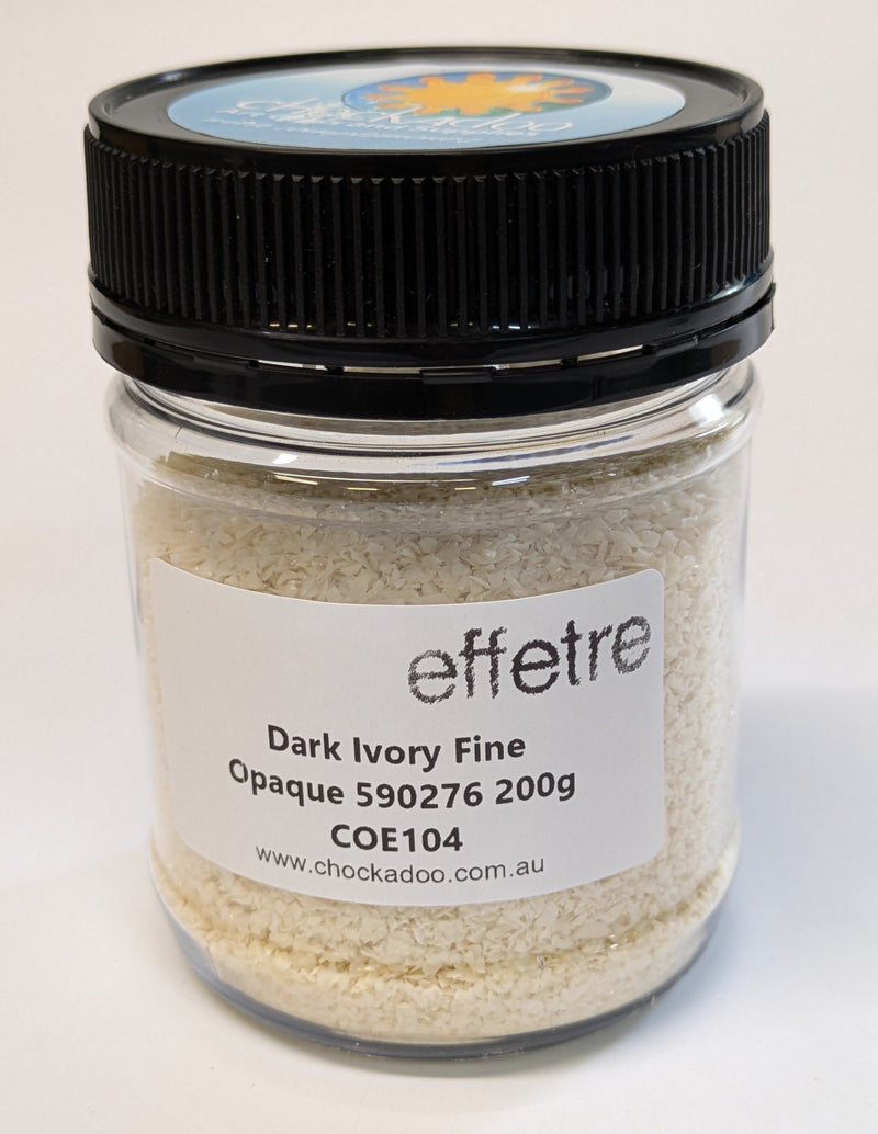 Dark Ivory Opaque Effetre Frit 276