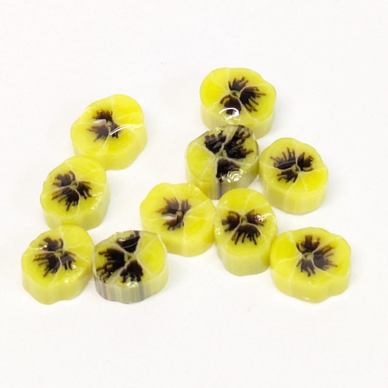 Pansy Flower Millefiori Murrine COE096