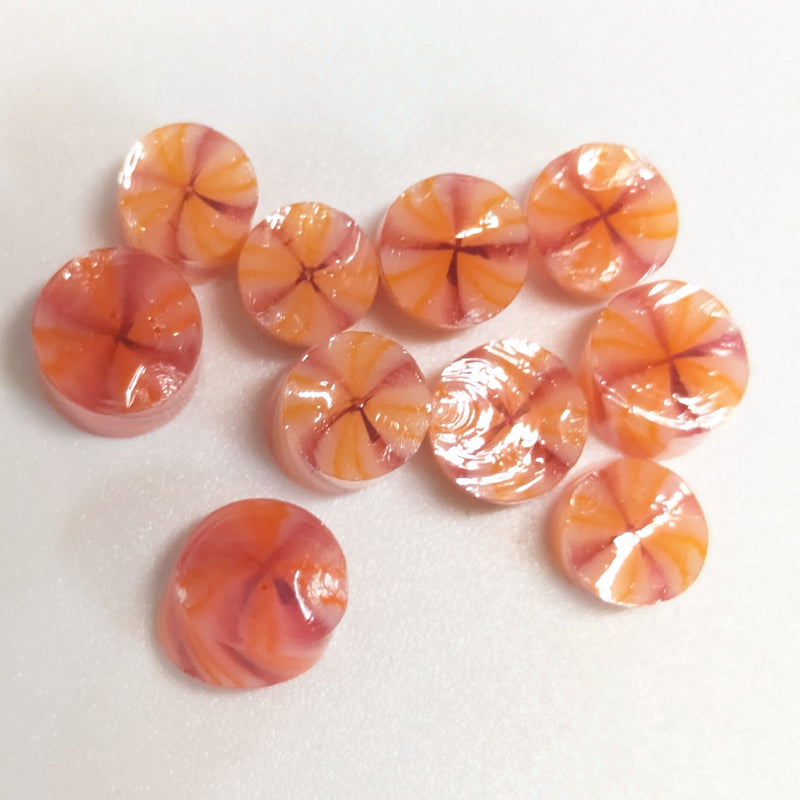 Starburst – Peach Millefiori Murrine COE090
