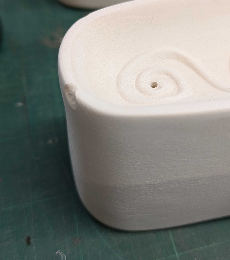 Small Swirled Bottle Slump CPI Glass Mould GM128