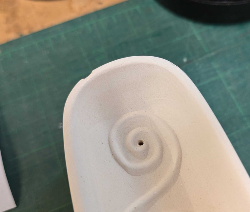 Small Swirled Bottle Slump CPI Glass Mould GM128