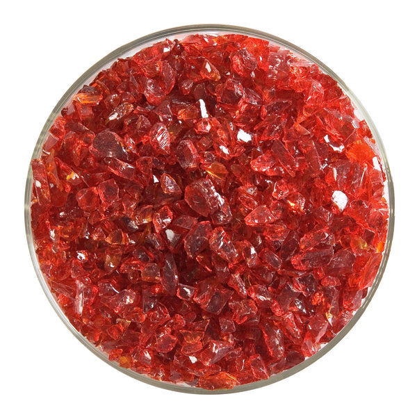 Red Striker Transparent Bullseye Coarse Frit 1122
