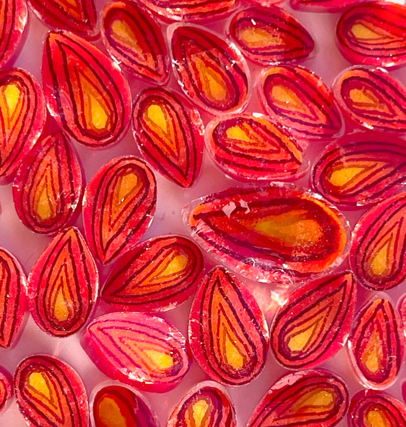 Flame Millefiori Murrine COE090