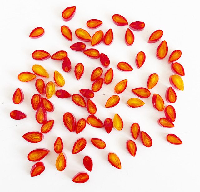 Flame Millefiori Murrine COE096