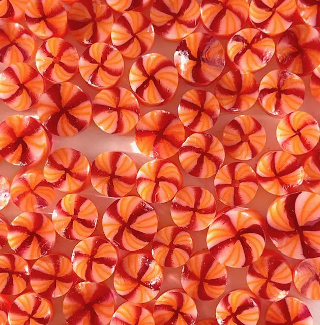 Starburst – Peach Millefiori Murrine COE090