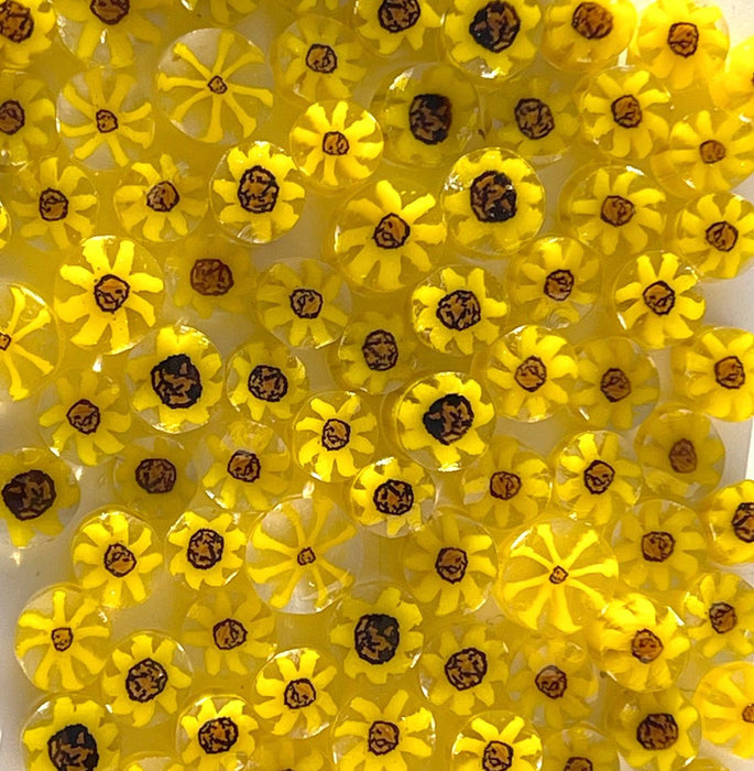 Sunflower -  Large Flower Millefiori Murrine COE090