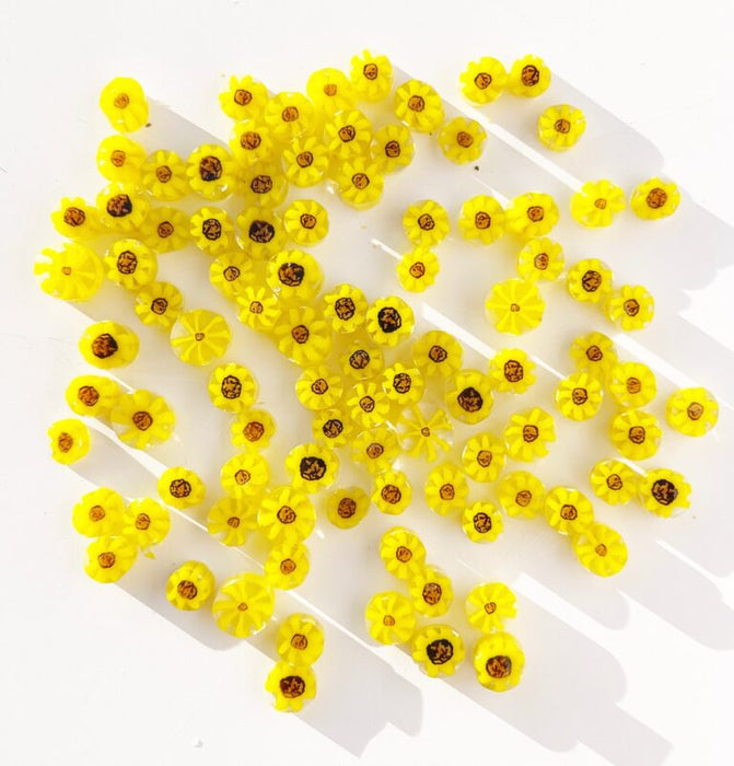Sunflower -  Large Flower Millefiori Murrine COE090