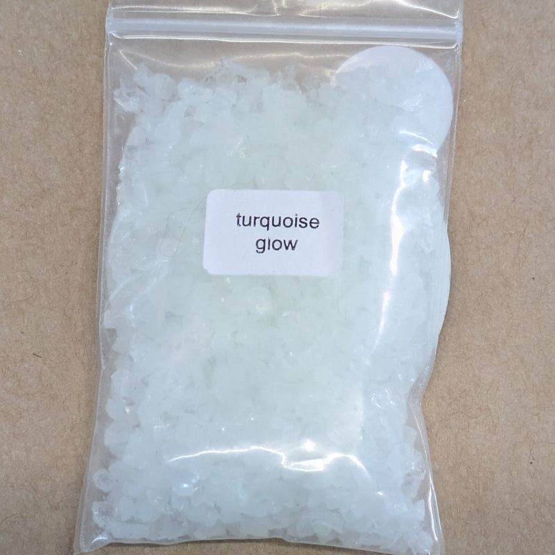 Large glow in the dark Turquoise Frit for COE090