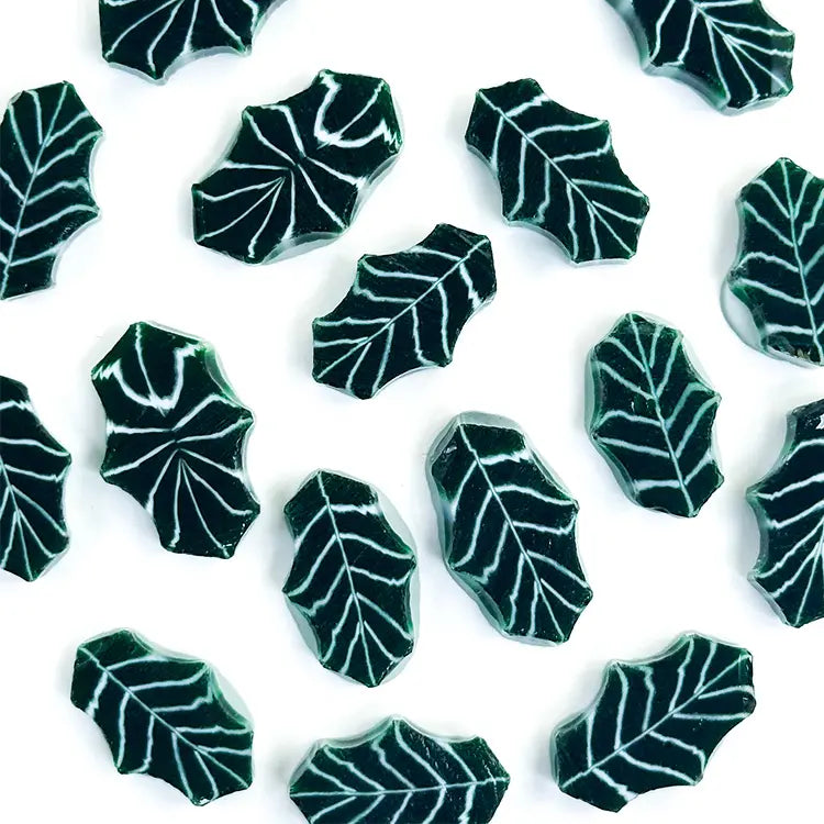 Holly Leaves Millefiori Murrine COE090