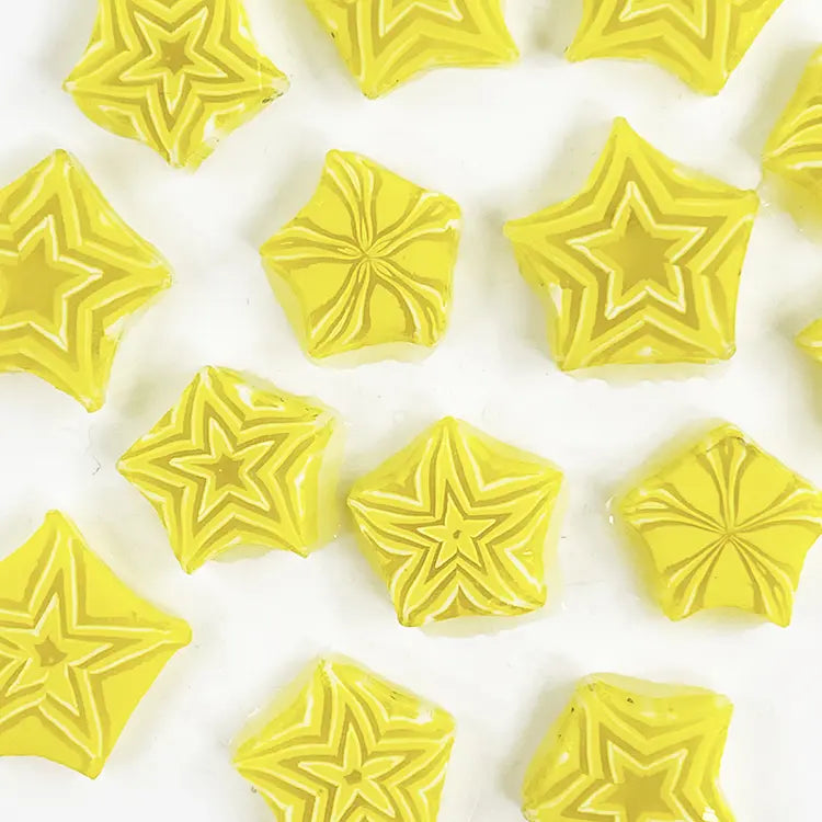 Yellow Star Millefiori Murrine COE090