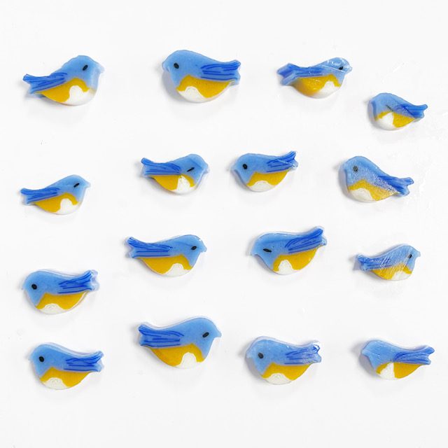 Blue Bird XL Millefiori Murrine COE090