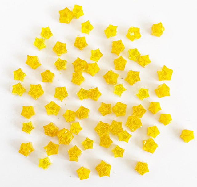 Yellow Star Millefiori Murrine COE096