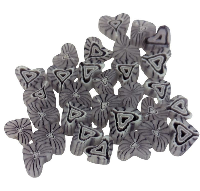 Purple Hearts Millefiori Murrine COE096