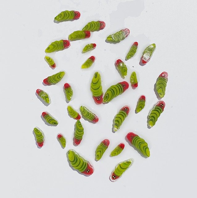 Caterpillars Mixed Size Millefiori Murrine COE090