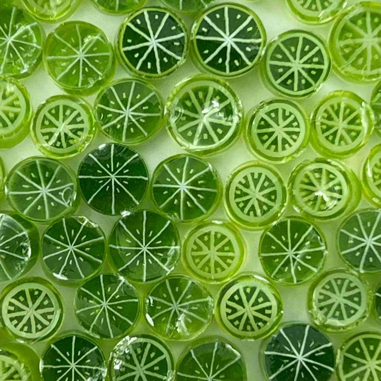 Lime Slice Fruit Millefiori Murrine COE090