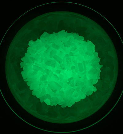 Classic Green Glow Glass Frit Large COE090