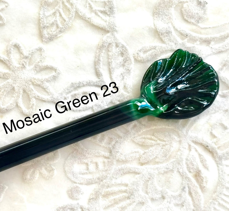 Mosaic Green Opaque Effetre Rod 023