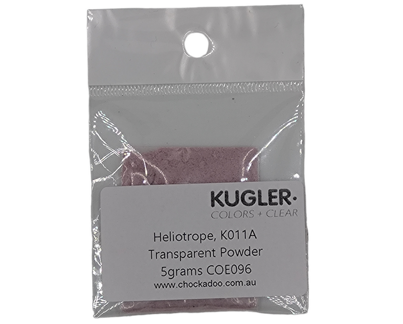 Heliotrope Transparent Kugler Frit K011