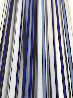 Blue, White and Black stripes