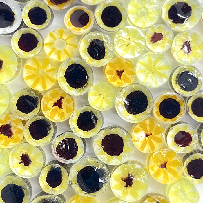 Flower Mix Millefiori Murrine Float Glass