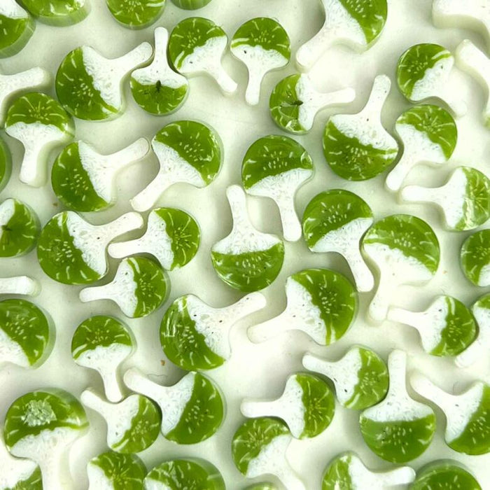 Magic Green Mushrooms Millefiori Murrine COE090