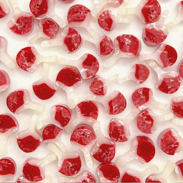 Red Mushrooms Millefiori Murrine COE090