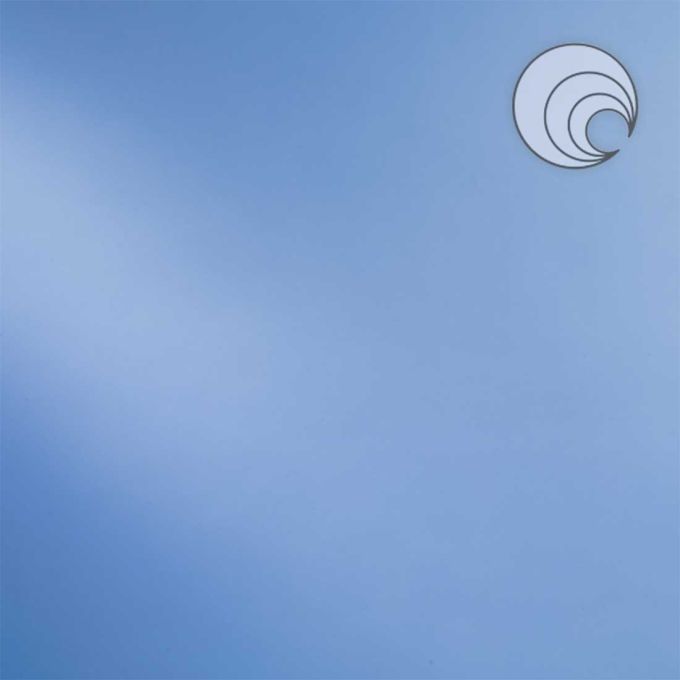 Pale Blue Transparent Oceanside Half Sheet 130-8S-F