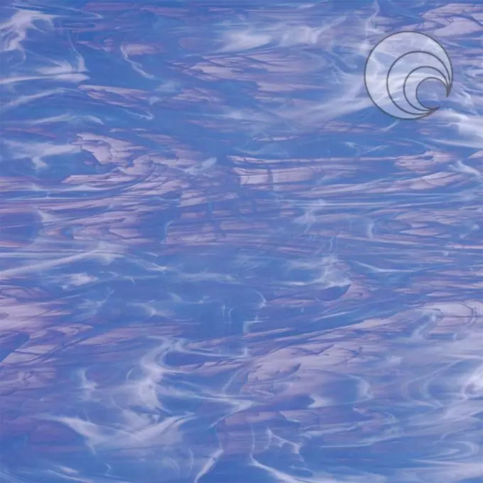 Pale Blue, White Wispy Smooth Fusible Opaque Full 122x61cm Sheet Oceanside Sheet 339-1S-F