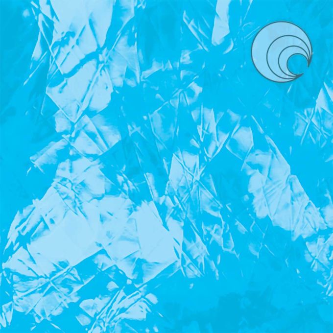 Sky Blue Artique Fusible Transparent Oceanside Sheet 533-1A-F