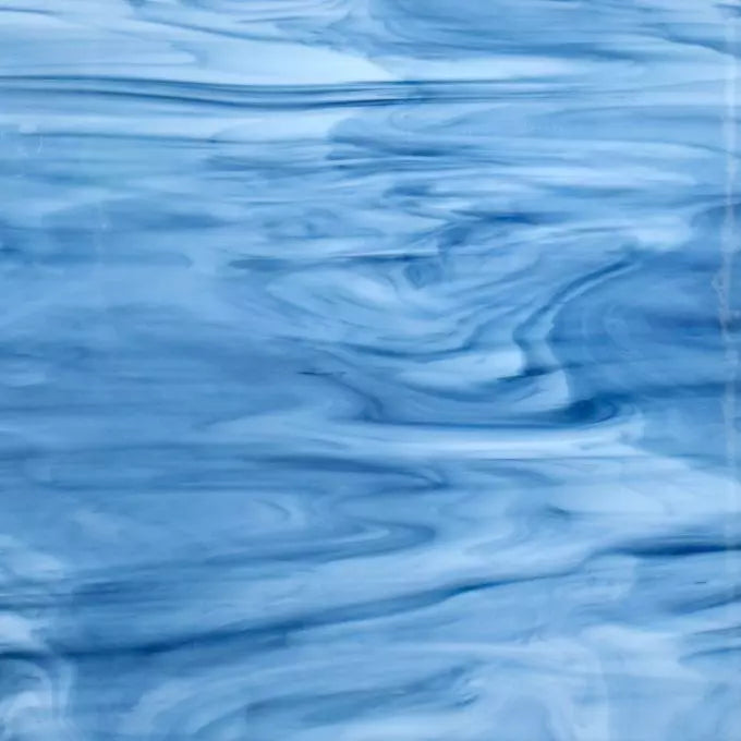 White, Navy, Aqua "South Beach" Smooth Opaque Oceanside Sheet 633-8S-F